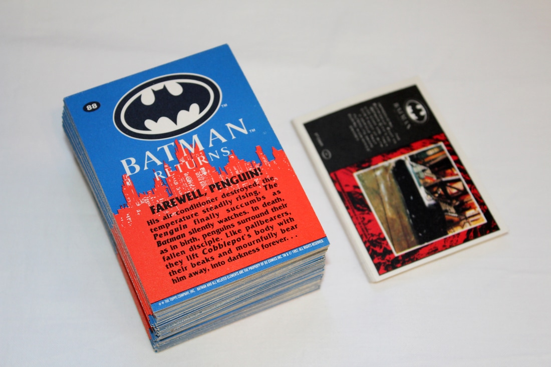 w/ Stadium Club Cards 88 1992 O-Pee-Chee Batman Returns Trading Card Set 10 